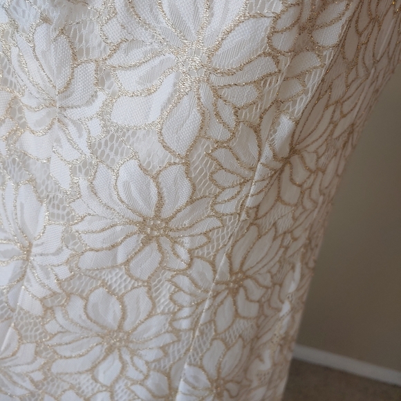 Gabby Skye-Fit & Flare Floral Lace Dress Size 16 - Picture 8 of 8